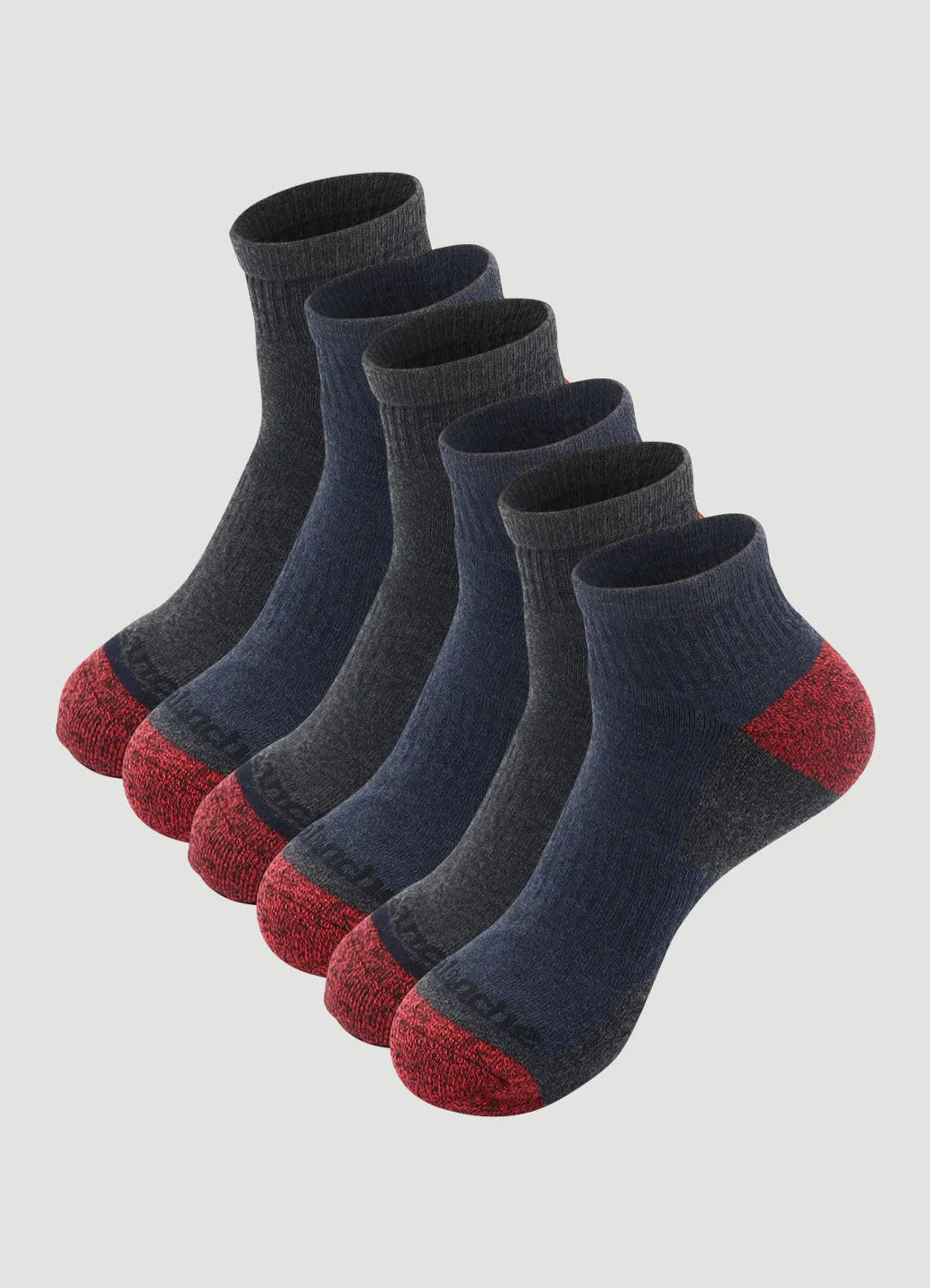 Men's Everyday Quarter Crew Socks 6-Pack