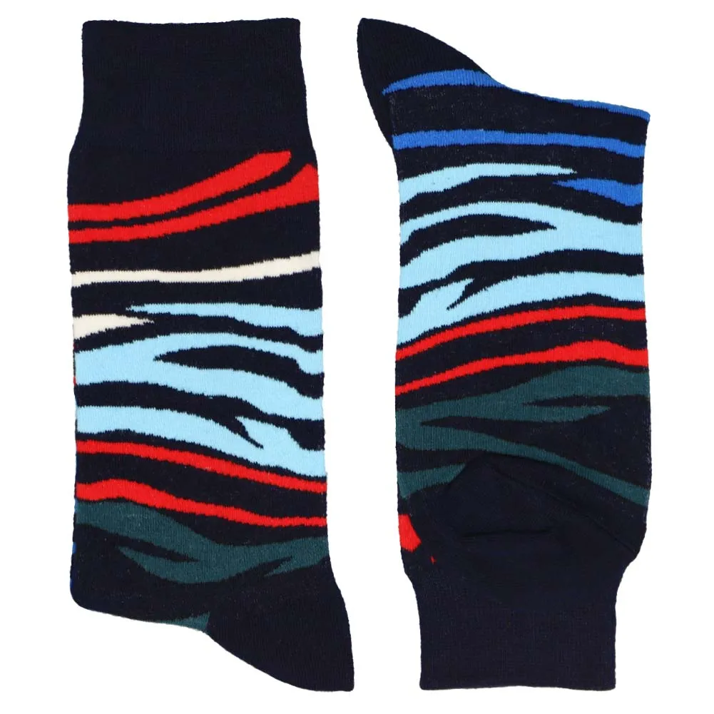 Men's Funky Zebra Stripe Socks