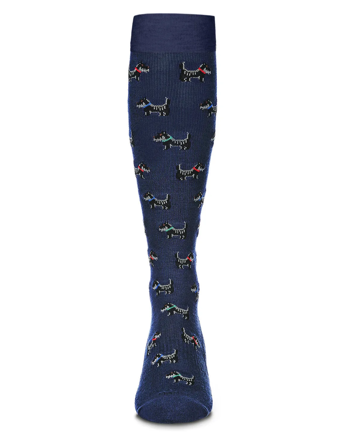 Men's Scottie Dogs Bamboo Blend 8-15mmHg Graduated Compression Socks