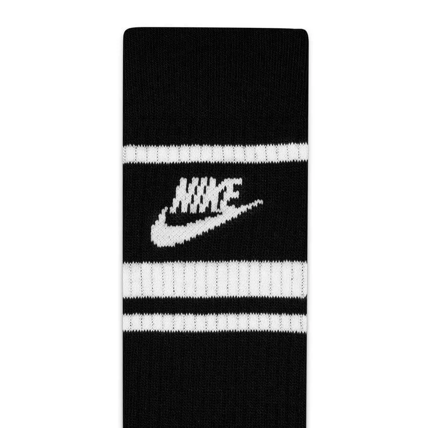 Nike Sportswear Everyday Essential Crew Socks (3 Pairs) Black White