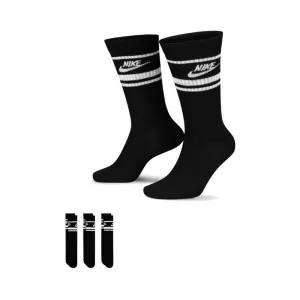 Nike Sportswear Everyday Essential Crew Socks (3 Pairs) Black White