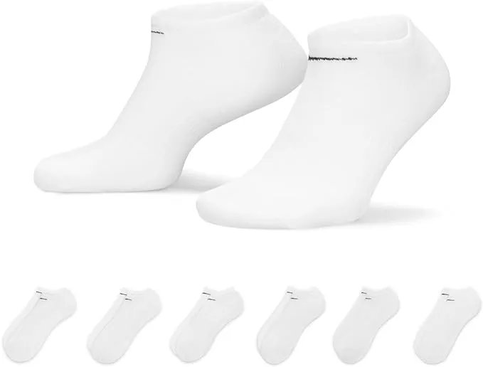 Nike Unisex Everyday Cushion No Show Socks White SX7675-100