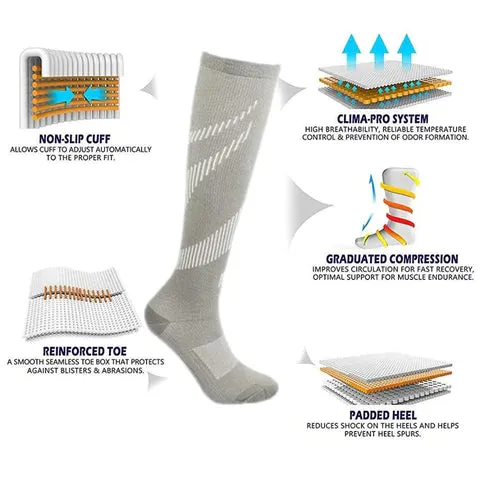OCW Unisex Socks Pain Free Breathable Anti Slip Compression Sport Socks