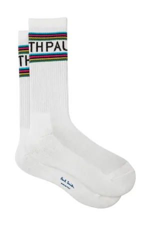 PAUL SMITH Big Logo Sock - Off White