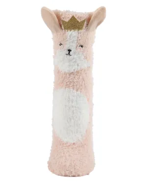 Princess Critter Plush Non-Skid Crew Socks