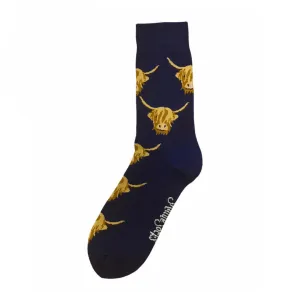 Shuttle Socks Ladies Highland Cow Socks