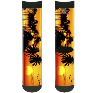 Sock Pair - Polyester - Golden Sunset - CREW