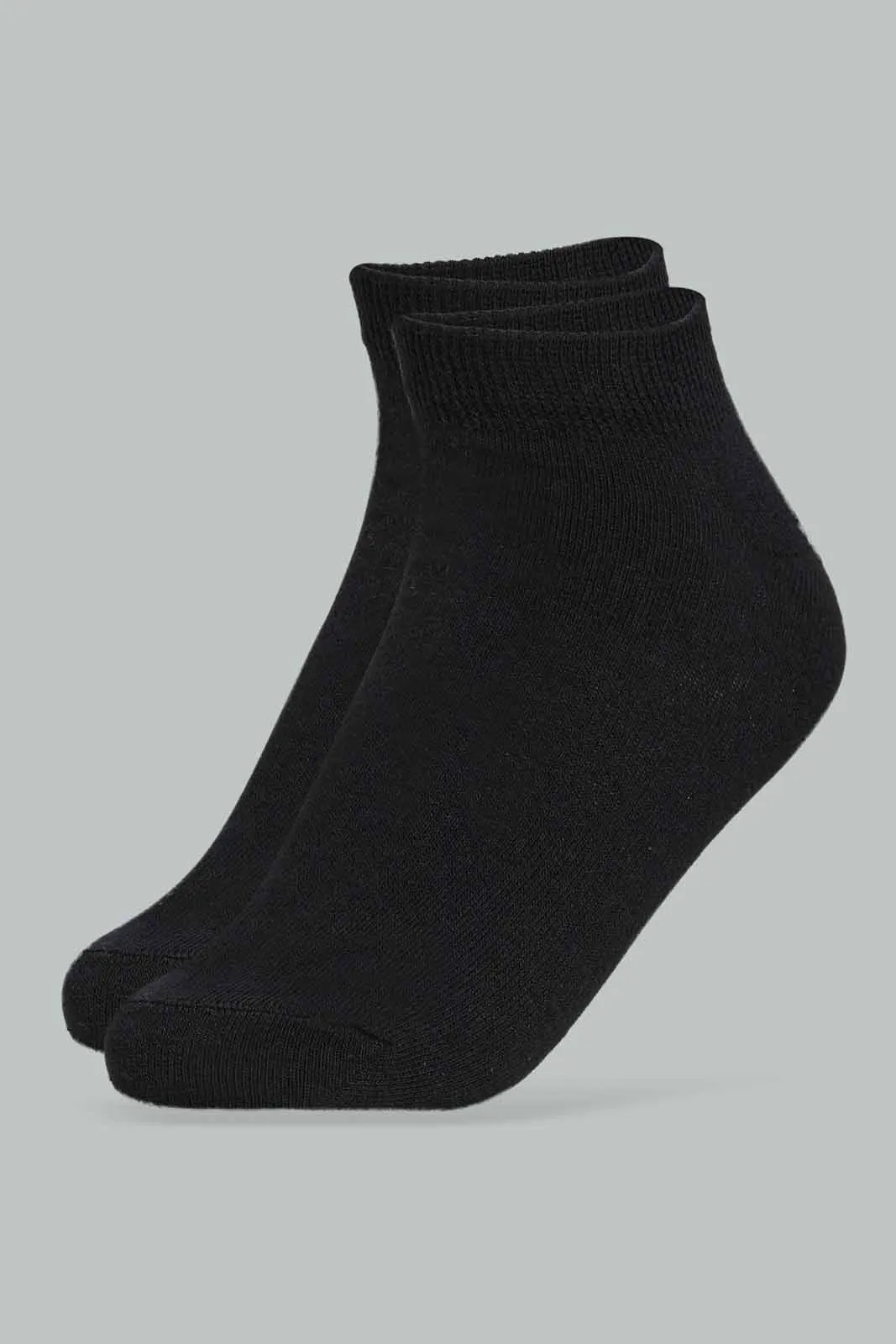 Women Black and Grey Ankle Socks Set (Pack of 3)