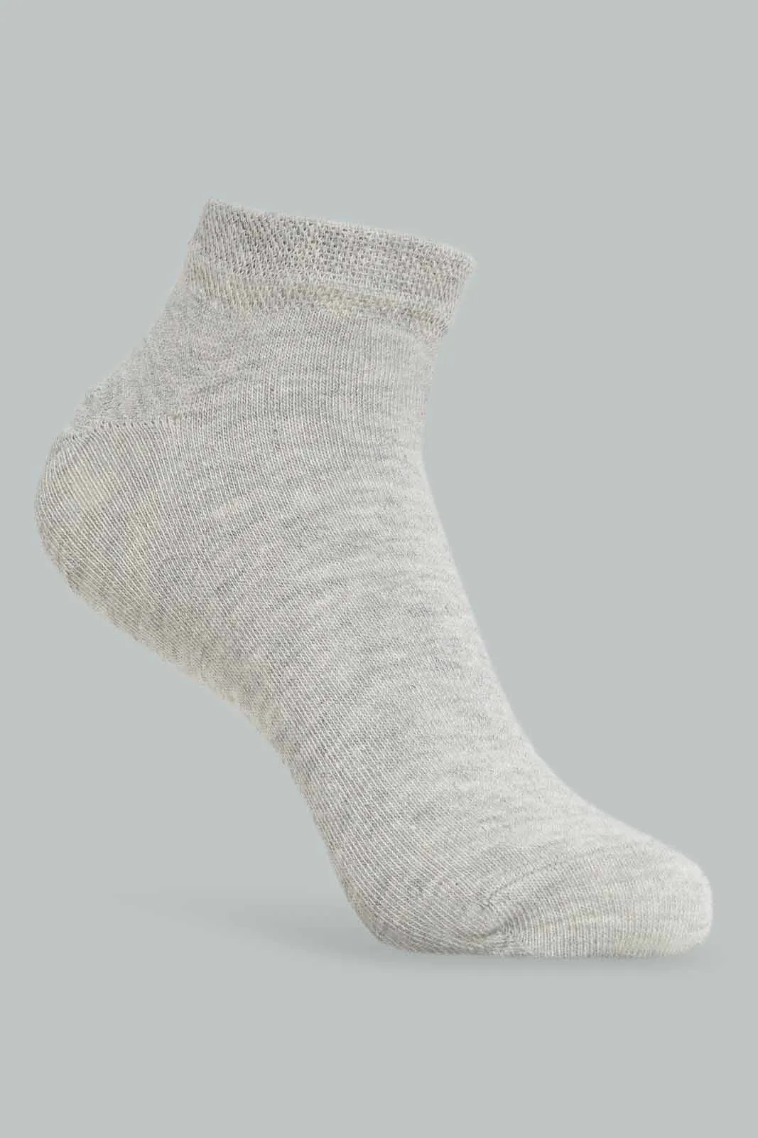 Women Black and Grey Ankle Socks Set (Pack of 3)