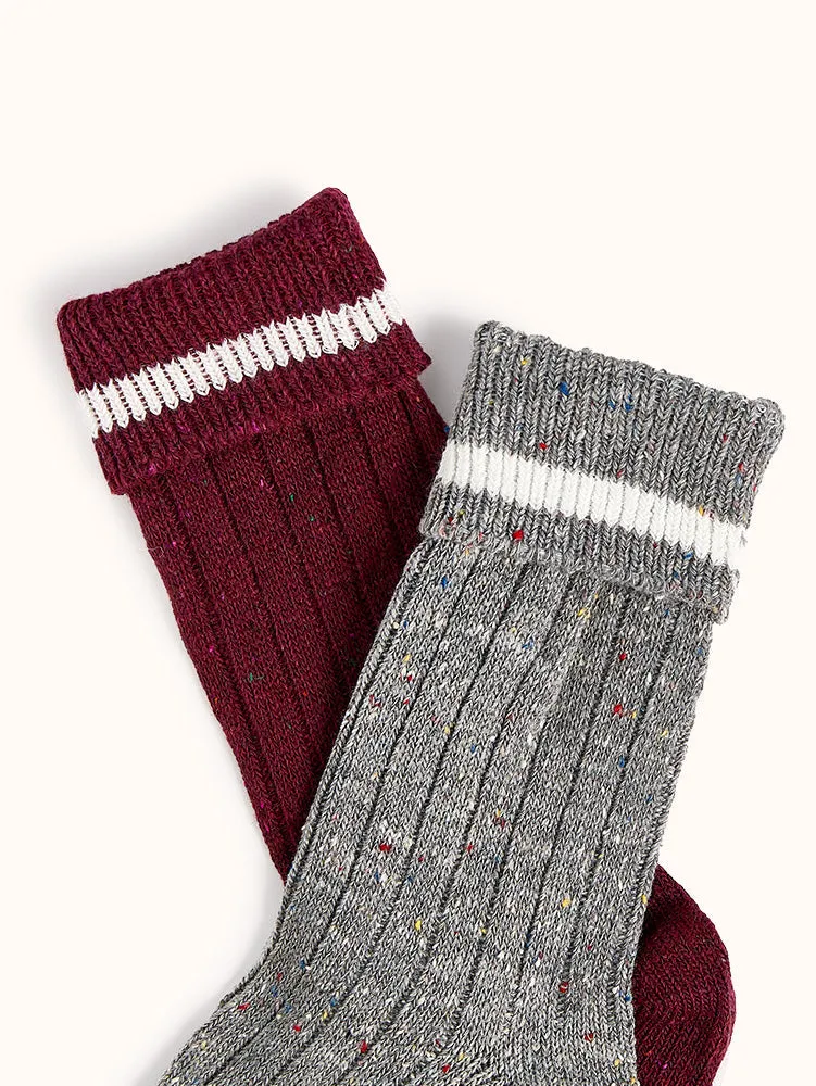 Women's Heavyweight Crew Socks (2 Pairs)