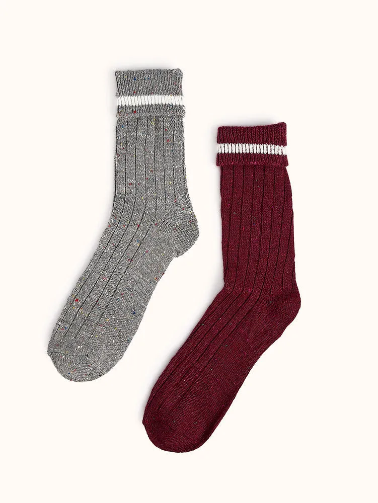 Women's Heavyweight Crew Socks (2 Pairs)