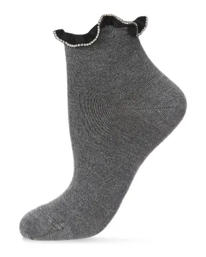 Women's Ring Around Fashion Ruffle Cuff Anklet Sock